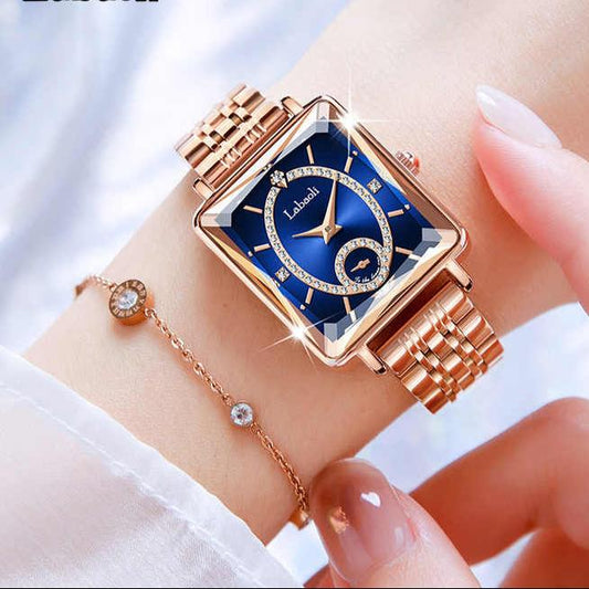 Brand Luxury White Rose Gold Ladies Wrist Watch